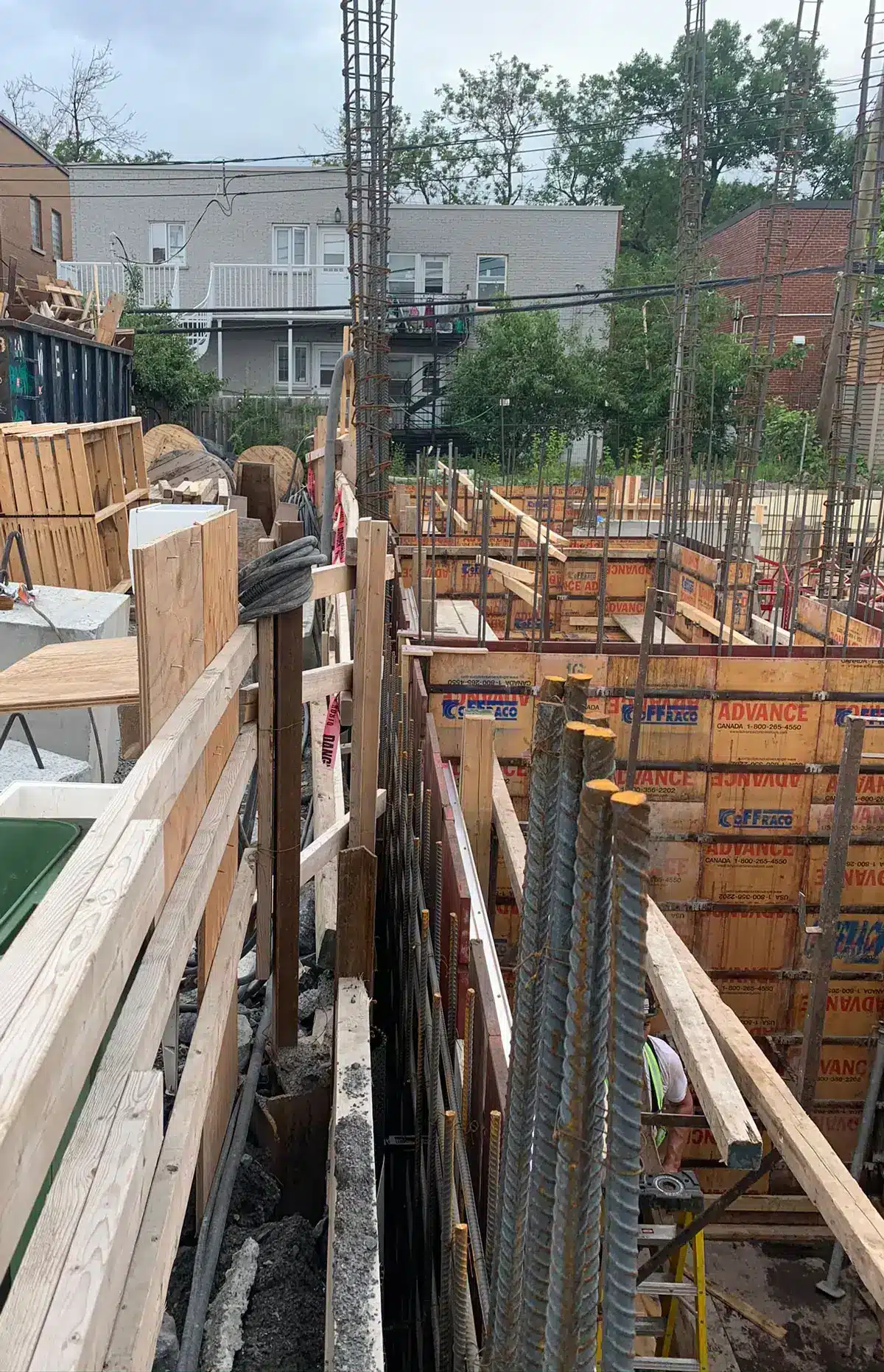Dalle de béton structurale sur chantier résidentiel | Coffraco inc.